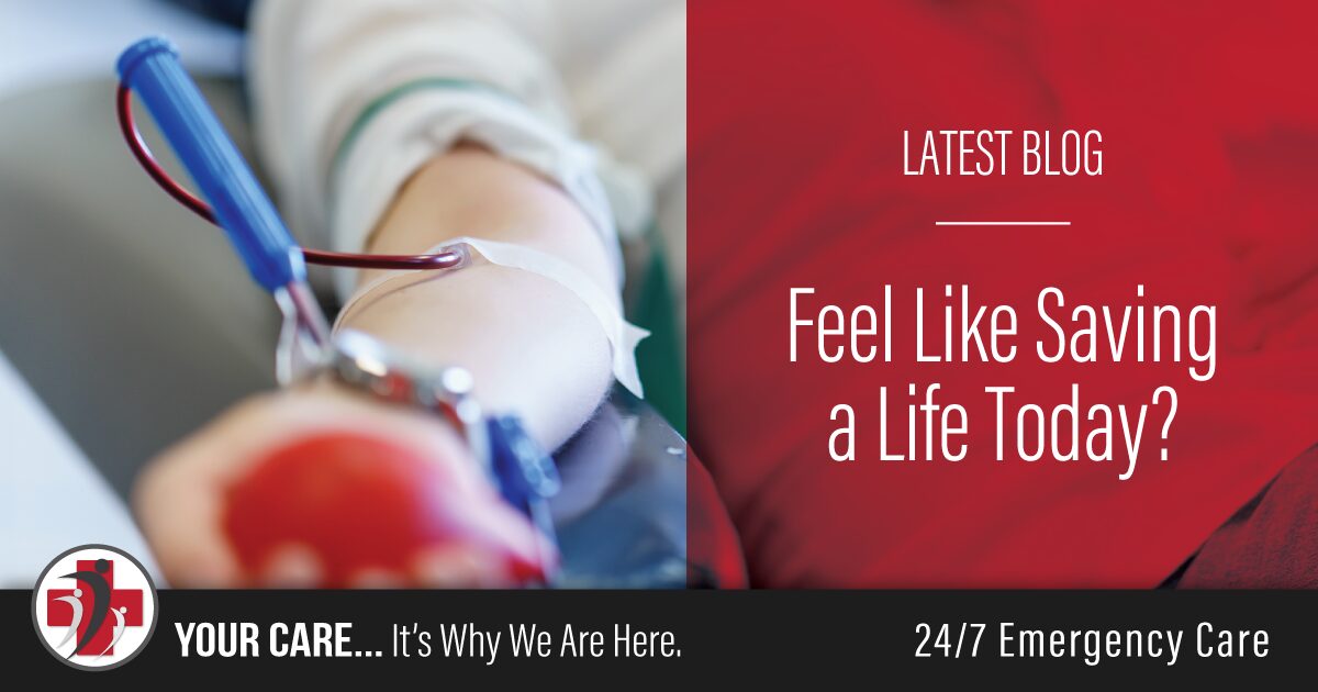 Feel Like Saving a Life Today?
